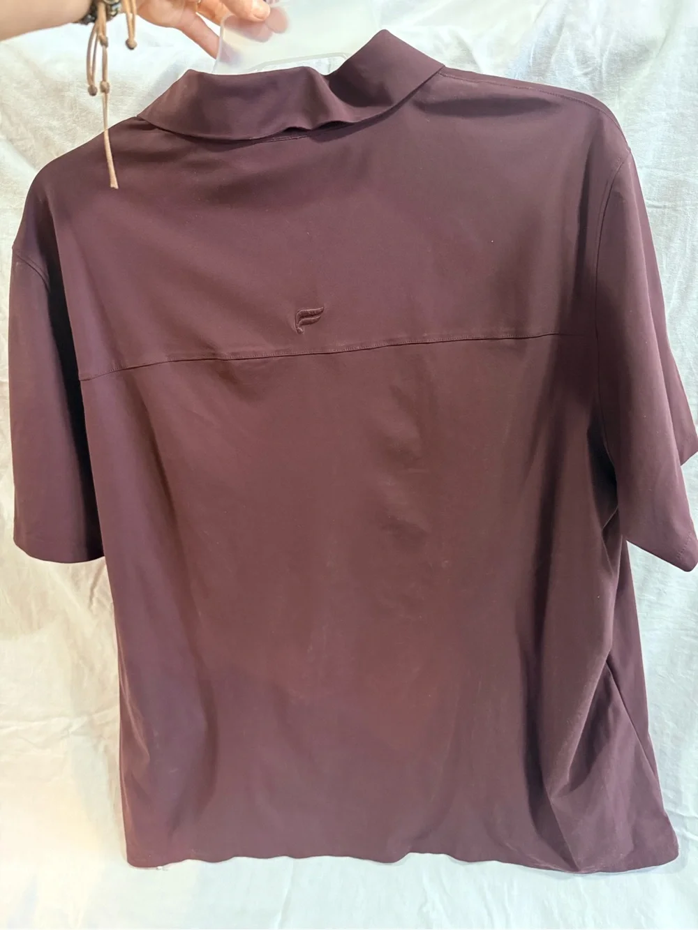 Fabletics Men's Polo in Plum